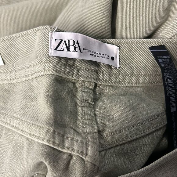 ZARA | Khaki | ZW THE PIPER CHINO JEANS - Picture 13 of 13